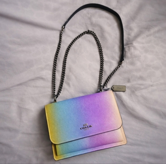 Coach Klare Ombré Rainbow Crossbody + Matching Zip Wallet | Authentic - Picture 7 of 10